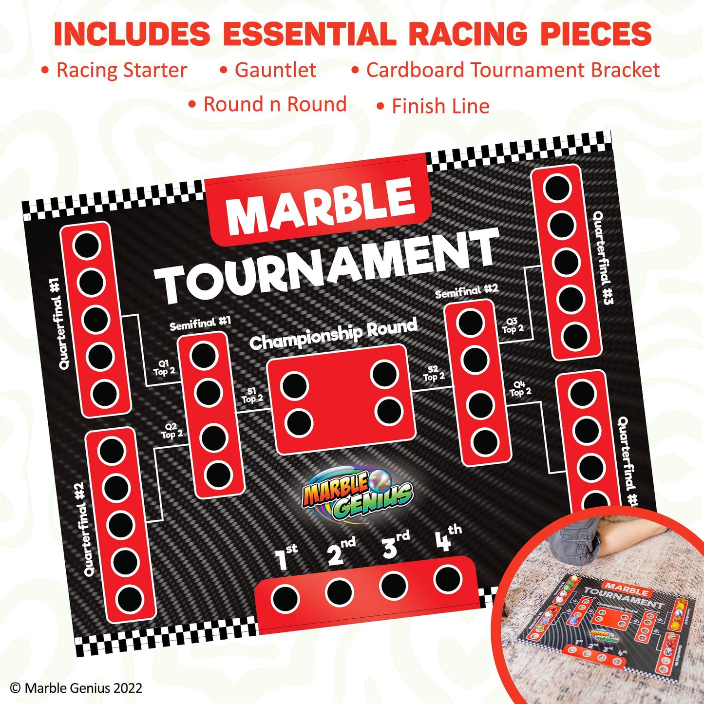 Marble Genius Marble Run Racing Set: 200-Piece Marble Run Racing Set Toys For Kids, Marbles Maze Tower Building Blocks, Marble Race Track Rolling Game, Educational Learning Stem Toy Gift, Racing