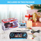 LUHYAUAN 16 Bit Handheld Game Console - 230 Classic Retro Games, USB Rechargeable, 3 Portable Gaming System for Kids Ages 4-12, Blue