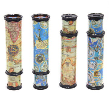 Fivoendar Magic Kaleidoscope, 4 Pack For Kids Adults 3D Mirror Lens Kaleidoscope Party Favors Stretchable Long Classic Kaleidoscope Toy Educational Science Developmental Toy (Two Colors)
