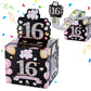 16Th Birthday Gifts For Girls, Sweet 16 Birthday Decorations For Girls, Pink Happy Birthday Surprise Money Box For Cash Gift For