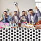 Smilelife 4 Pack Soccer Tablecloth Disposable Sports Ball Party Table Covers for Soccer Birthday Decorations Party Supplies 54 x