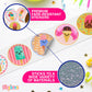 Playbees Ice Cream Parlor Stickers For Kids - 200 Pack Of Sweet-Themed Designs - Ideal For Diy Arts And Crafts, Scrapbooking, Te