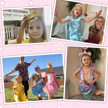 Princess Dresses For Girls, Princess Costume For Girls Age 3 4 5 6 7 8, Dress Up Clothes For Little Girls 3T-4T, 5T-6T, Gift For