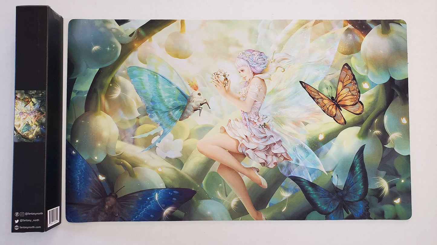 Fantasy North Tatiana Elgane - Fairy Princess - Tcg Playmat And Mouse Pad - 24 X 14 Inches