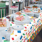 Gatherfun Building Block Party Disposable Tablecloth, Plastic Table Cover For Building Block Themed Party, Kids Birthday Party,