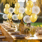 6 Set Gold Table Centerpiece Balloons Stand Kit With Gold And Confetti Balloons For Birthday Party Graduation Baby Shower Wedding Bridal Shower Prom Table Decorations