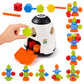 Toyshine Spaceship Shape Sorter Stacking Blocks With Lacing Beads Educational Fine Motor Skills Developmental Toys For 2+