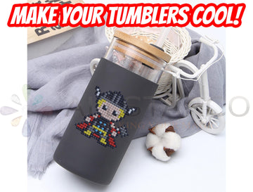 Kids Crafts Gem Art Hero Sticker Kit - Diamond Painting by Numbers with Rhinestones Fun & Easy - includes 9 Super Hero Stickers