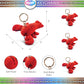 Puzzled Red Lobster Plush Keychain Stuffed Animal - Super Soft Ocean Animal Lobster Stuffed Toy Keychain, Plush Lobster Toy Keyc