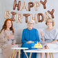 Toniful Light Brown Chocolate Happy Birthday Balloons Banner 16 Inch Mylar Foil Letters Birthday Sign Reusable For Girls Boys Ki