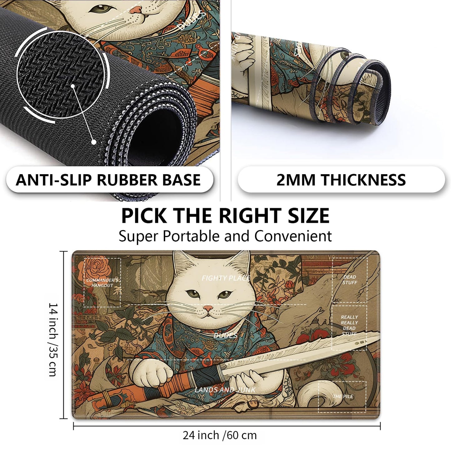 Playmat for MTG Card Playmat Stitched with Zones for MTG Card Game Pla Toytooth Playmat for MTG Card Playmat Stitched with Zones for MTG Card Game Pla Toytooth