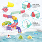 Toddler Bath Toys, Baby Bath Tub Toys With Slide Track And Elephant Shower Sprays, Fishing Floating Animals Toys, Bathtub Toys G