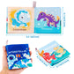 Looklebe Soft Baby Crinkle Book Set,6Pcs Bath Books,Nontoxic Fabric Soft Cloth Books For Babies,Early Education Toys Giftable,Id
