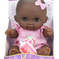 Jc Toys Adorable Lil' Cutesies Lila African American All Vinyl Water Friendly Doll, 8.5''