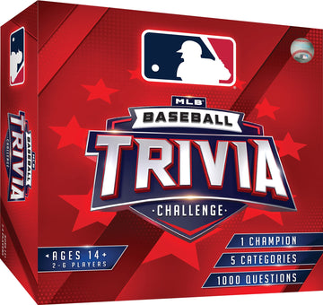 Masterpieces Mlb Baseball Trivia Game: 1000 Question Mlb Trivia Board Game For 2-6 Players, Ages 18+