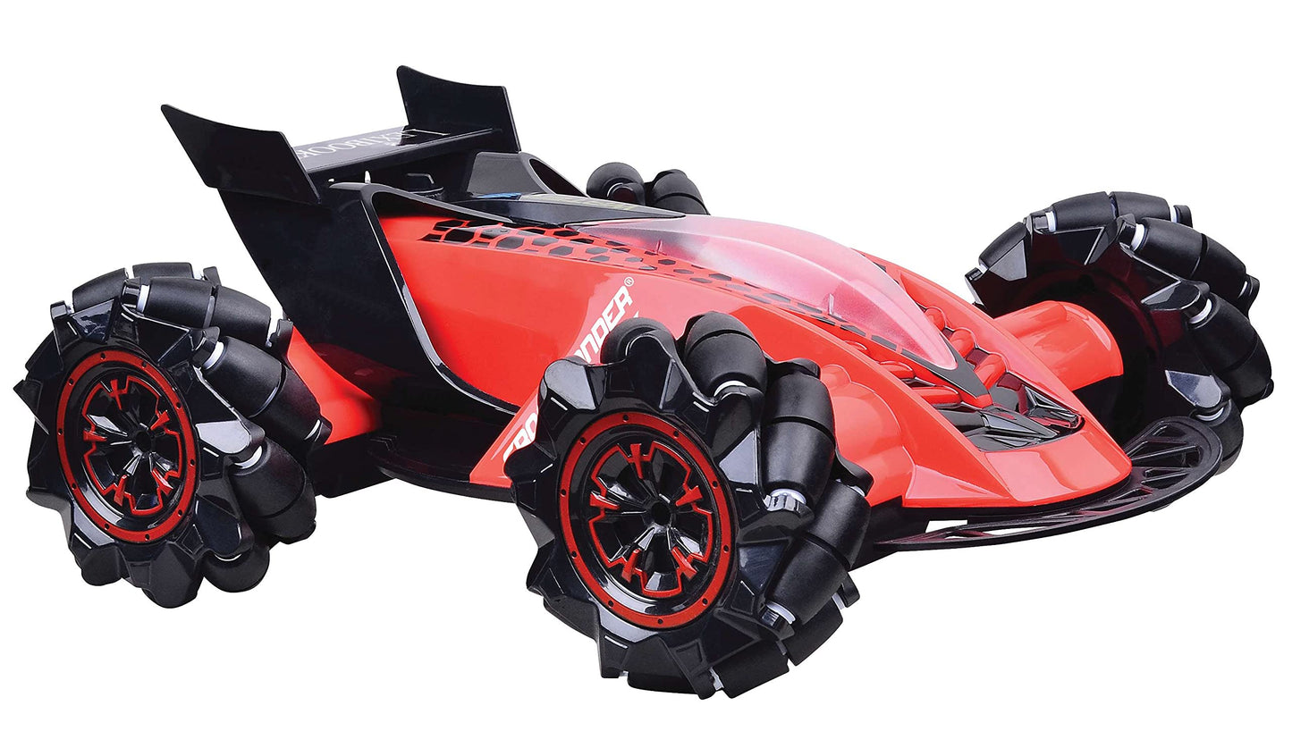 Lexibook, Crosslander Fire, Remote-Controlled car, up to 12km/h, 4 Wheel Drive, Smoke Jet, Light and Sound Effects, Music, Remot