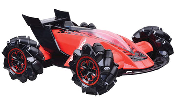 Lexibook, Crosslander Fire, Remote-Controlled car, up to 12km/h, 4 Wheel Drive, Smoke Jet, Light and Sound Effects, Music, Remot