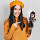 Dbywiub Girls Doll And Accessories, 10 Inch Academy Uniform With Black Dress And Thing