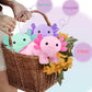 Cnaana Cute Axolotl Plush, Soft Cute Axolotl Stuffed Animal Plushies, Kawaii Plushies Dolls For Kids, Gift For Girls Boys