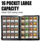 WEST TUNE One Piece Trading Card Binder - 16 Pocket, Waterproof, Holds 1024 Cards, Includes 32 Sleeves, Model WTV028