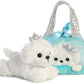 Aurora® Fashionable Fancy Pals™ Peek-A-Boo Princess Puppy Stuffed Animal - On-The-Go Companions - Stylish Accessories - Multicolor 7 Inches