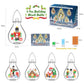 Wowok Christmas Ornaments Building Blocks - Multicolored Acrylic Decorations for Lego Trees, Reindeer, Snowman, Santa - 5 Pack Xmas Gifts