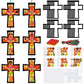 Chiisong 24 Sets Fall Blessings Crafts Kit DIY Tissue Paper Sign Crafts for Back to School Fall Harvest Thanksgiving Religious C