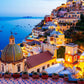 Jigsaw Puzzle 1000 Piece - Dreamy Positano - Signature Collection Twilight Sea Sight Large Puzzle Game Artwork For Adults Teens