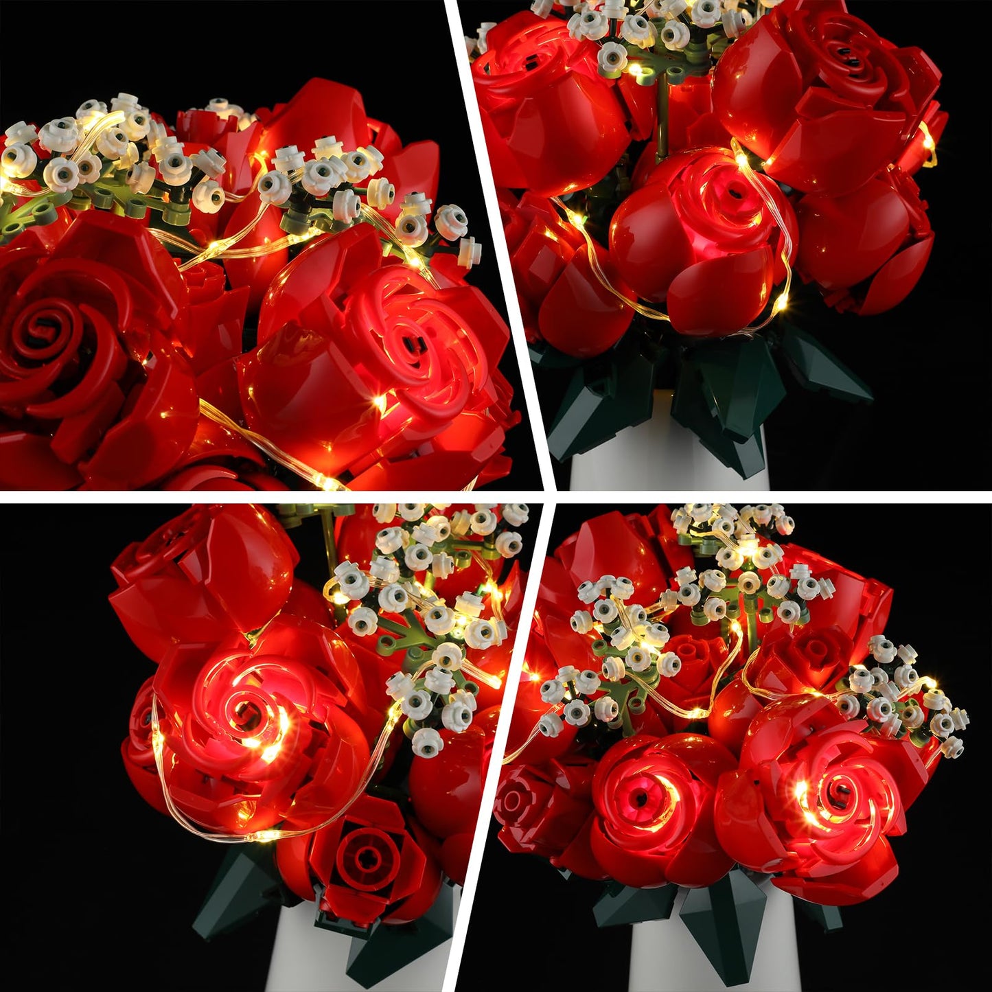Briksmax Light Kit For Lego Bouquet Of Roses (Music Version) - Led Lighting Compatible With Lego Icons 10328 Building Set For Va