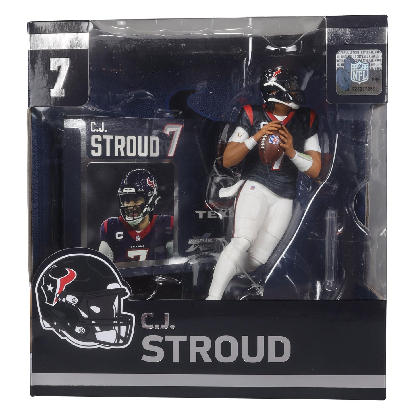 McFarlane Toys CJ Stroud NFL 7" Figure - Multicolor Plastic Collectible, Model 787926103717