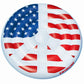 Swimline Inflatable Americana Peace Sign Island Pool Raft