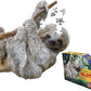 Madd Capp Puzzles Jr. - I Am Lil Sloth - 100 Pieces - Animal Shaped Jigsaw Puzzle