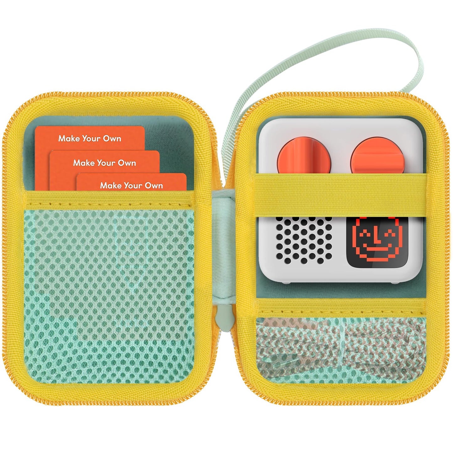 Lebakort Hard Case Compatible with Yoto Mini Kids Audio Music Player Children Speaker Plays Audiobook Cards Radio (Light Green+ 
