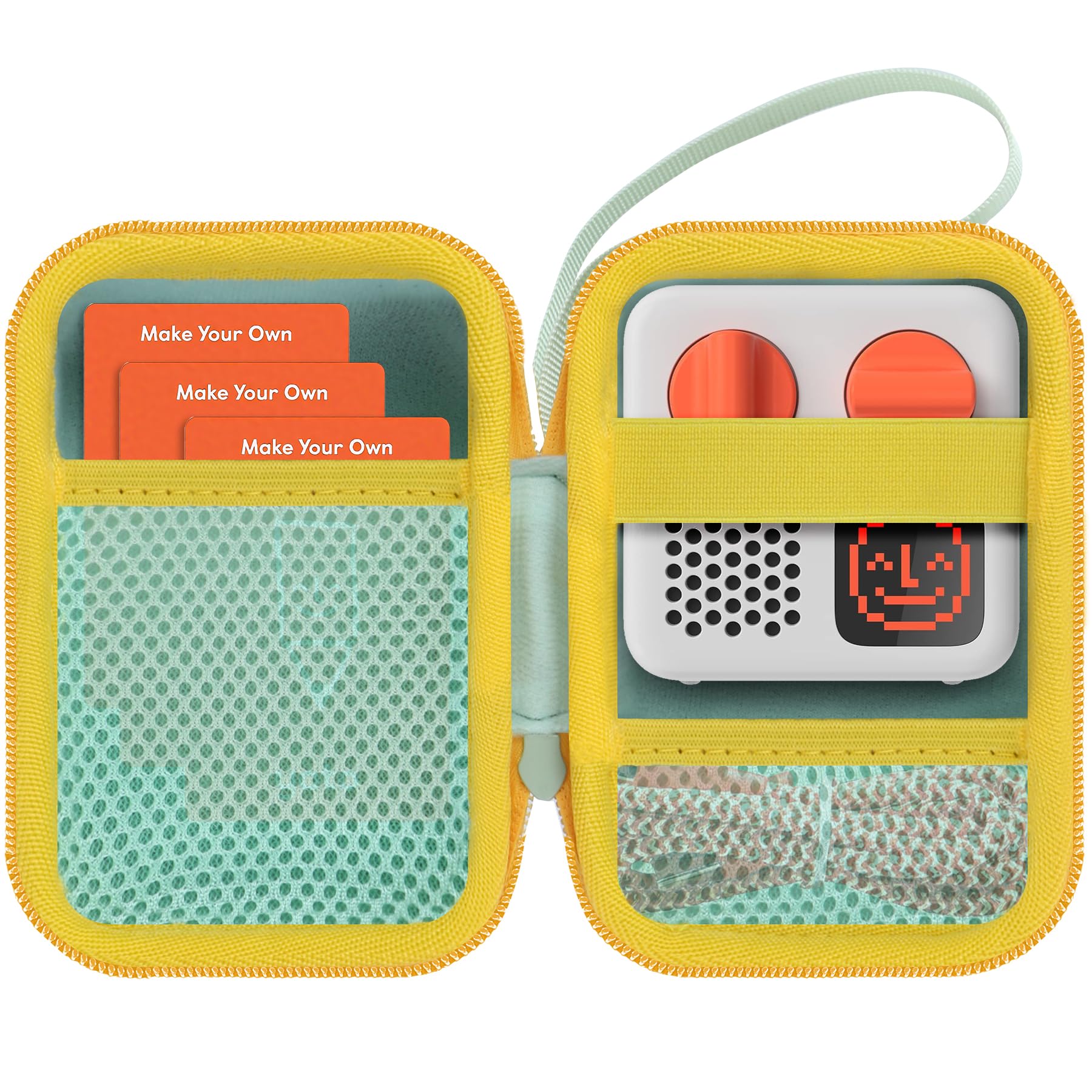 Lebakort Hard Case Compatible with Yoto Mini Kids Audio Music Player Children Speaker Plays Audiobook Cards Radio (Light Green+ 
