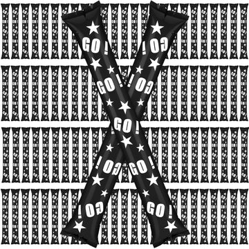 Hungdao 100 Pcs Thunder Sticks Spirit Boom Sticks Cheerleading Football Noise Makers Inflatable Noisemakers for Party Dance Bask