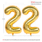 40 Inch Gold Number Balloons Helium Foil Mylar Balloon Birthday Party Banquet Decoration 22