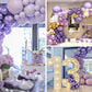 Partywoo Metallic Light Purple Balloons, 50 Pcs 12 Inch Metallic Purple Balloons, Purple Metallic Balloons For Balloon Garland Or Balloon Arch As Party Decorations, Birthday Decorations, Purple-G130