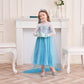 Isswya Girls Princess Dress Costume Cosplay Halloween Birthday Party Dress Up For Toddler Kids 5-6Y