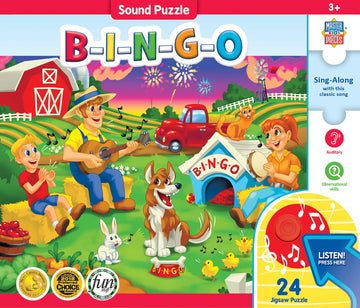 B-I-N-G-O Puzzle W/Sound 24Pc