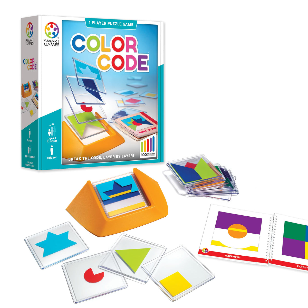 Color Coding Cognitive SmartGames Color Code Cognitive Skill-Building Puzzle Game Featuring 1 ...
