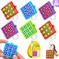 32 Pcs Tic Tac Toe Game Keychains Party Favor For Kids 4-8 8-12 Goodie Bags Stuffers Birthday Return Gifts School Classroom Treasure Chest Prize Box Toys Pinata Fillers Easter Basket Stuffers Bulk