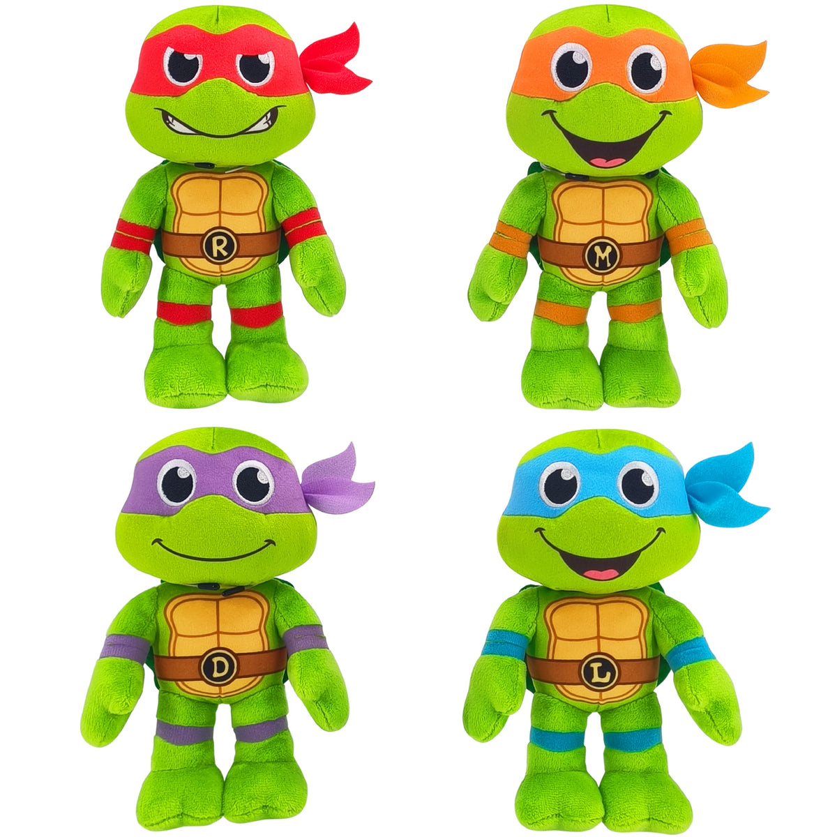 LEGEND TOYS Teenage Mutant Ninja Turtles 8 Basic Plush Stuffed Toy 4Pack