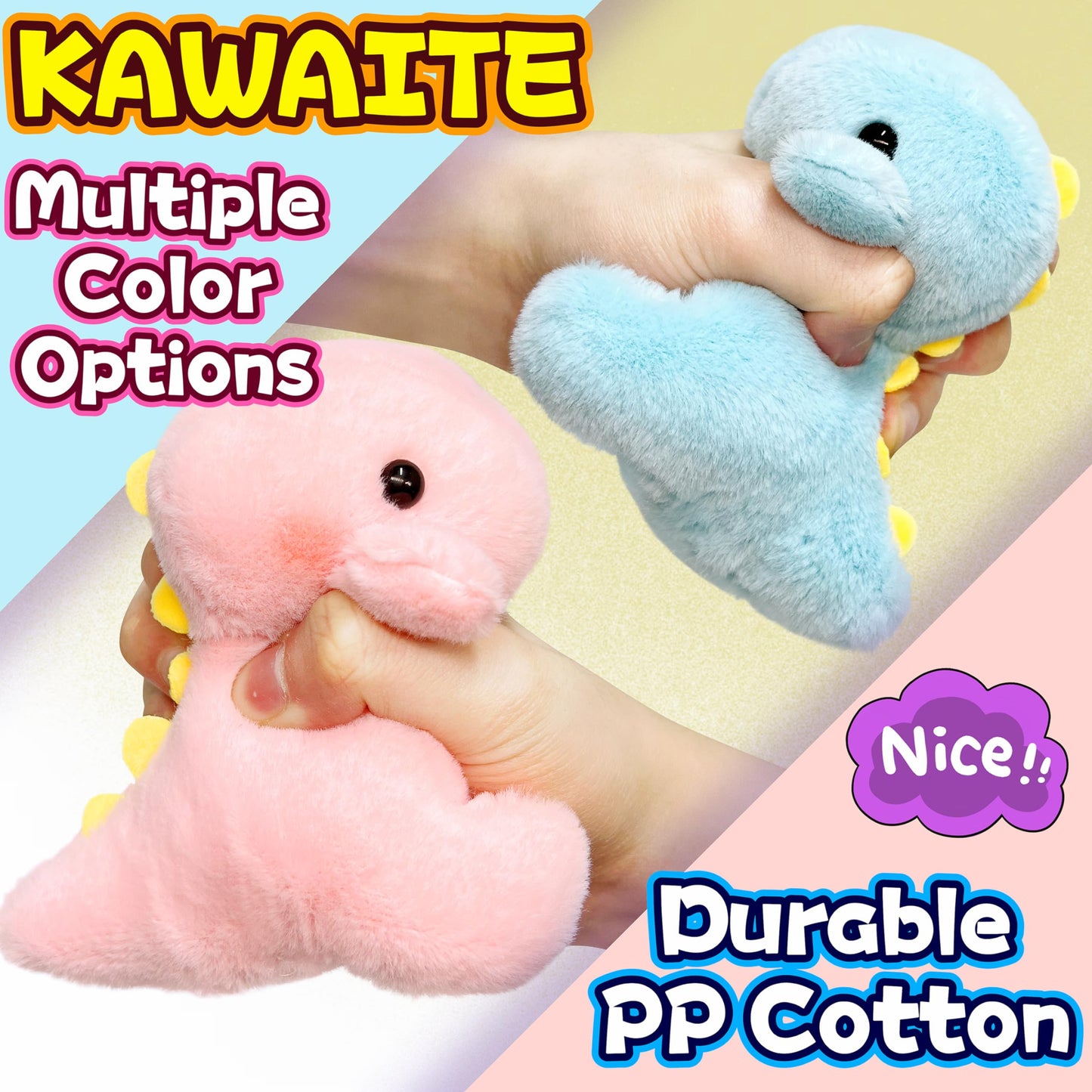 Dinosaur Stuffed Animals, Kawaii Dino Plushies For Girls And Boys, Fun Dinosaur Mini Plush Toy, Cuddly Animal Plush Toys, Cute P