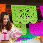 Large Papel picado banner/ Mexican themed party decorations  Fiesta Party Supplies for Cinco de Mayo, Taco Twosday Birthday, Di