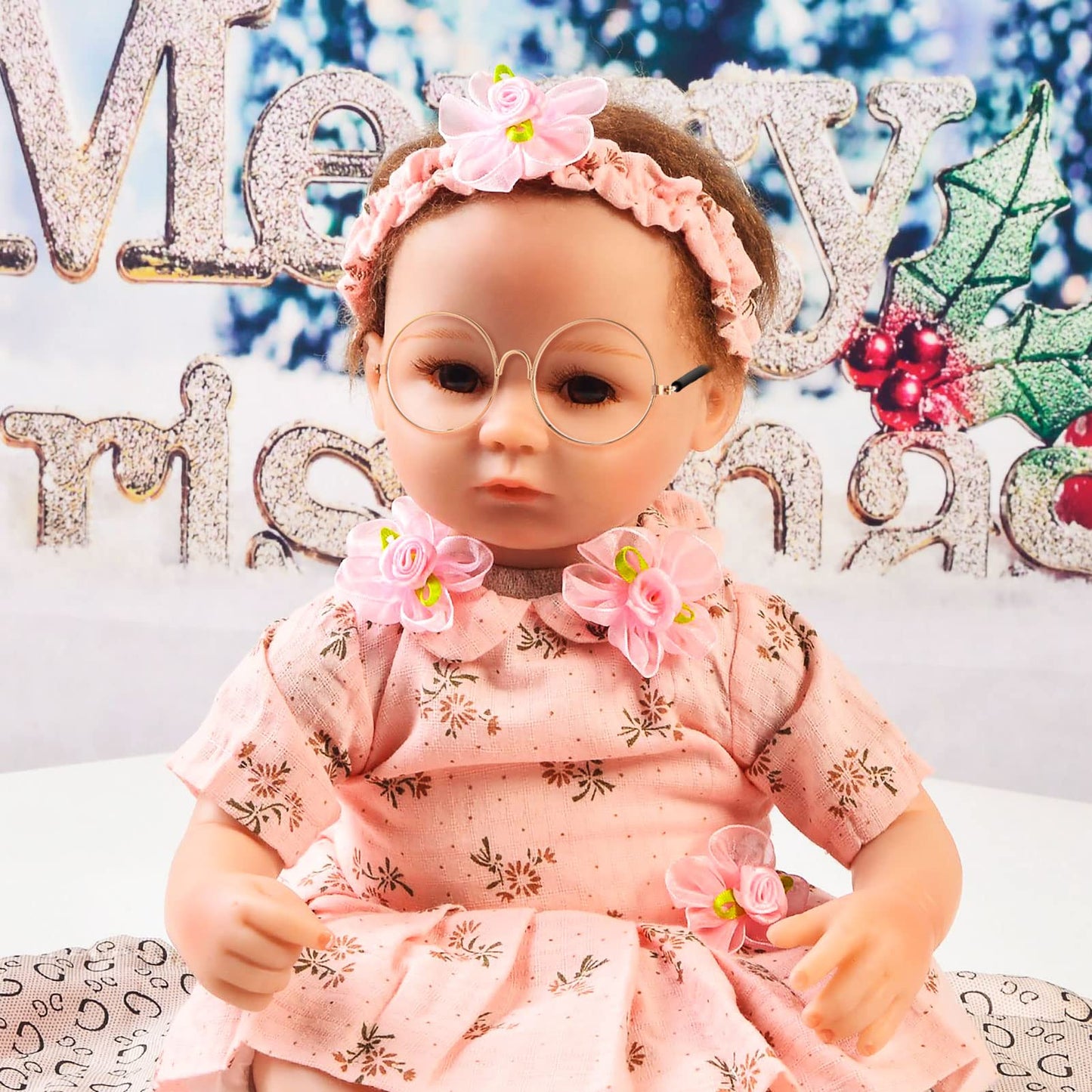 3 Pairs Doll Glasses Metal Wire Rim Clear Lens Eyewear Fabric Doll Dress Up Eyeglasses Mini Dolls Costume Accessories For 8 Inch Doll And Other Item Plush(3.74 Inch, Fits For 18 Inch Doll And Dog)