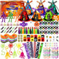 234 PCS Halloween Party Favors for Kids,24 Pack Witch Hat Shaped Goodie bag Stuffers with Non-Candy Trick Or Treat Toys Bulk,Goo