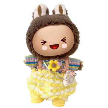 17Cm Doll Clothes Cute Babydoll Clothing Handcrafted Outfits Cute Garment With Shoes And Accessories(No Doll), Yellow-Lbb015