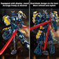 HIGH GODO Samurai Mech Warrior Building Set - 765PCS Blue Plastic Model Kit with Openable Cockpits for Ages 12+
