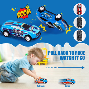 ZHFUYS 36PCS Metal Pull Back Cars Toy for Kids, Toy Cars for Kids Ages 3-8, Race Cars Party Favors for Toddler Toys, Party Favor