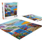 Buffalo Games Mikki Senkarik Seaside Happiness 300 Piece Jigsaw Puzzle, Large Size, Multicolor, Model 22704, Perfect for Game Nights